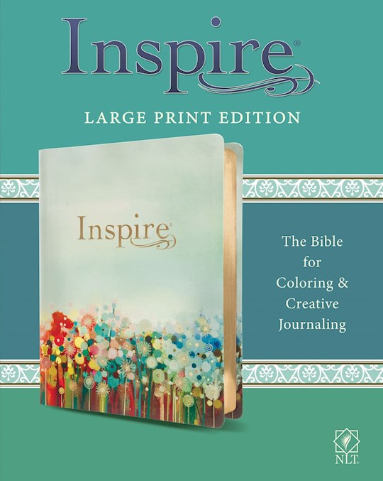 NLT Inspire Bible/Large Print-Multicolor LeatherLike - Tyndale